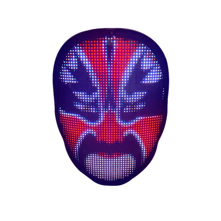 New Arrival LED Mask Face-changing Glowing Mask APP Control DIY Shining Mask for Holiday DJ Party Carnival