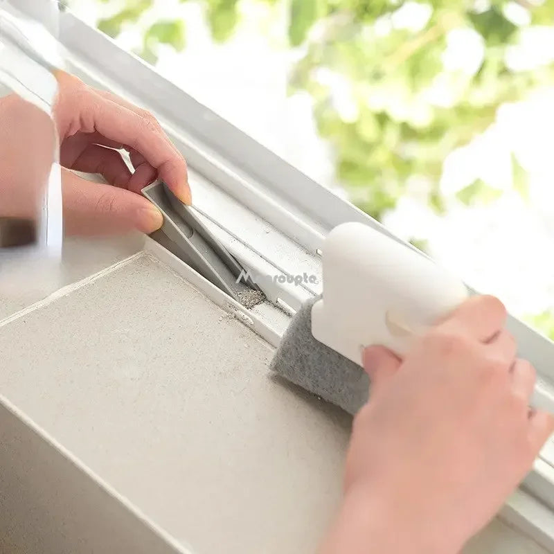 Magic window cleaning brush (2 in 1) -Quickly clean all corners & gaps