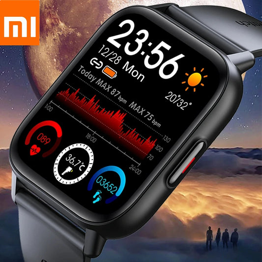 Xiaomi New 1.69 Inch Smart Watch Men Body Temperature Full Touch Smartwatch Women Accurate Oxygen Monitor Clock 2023 PK P8